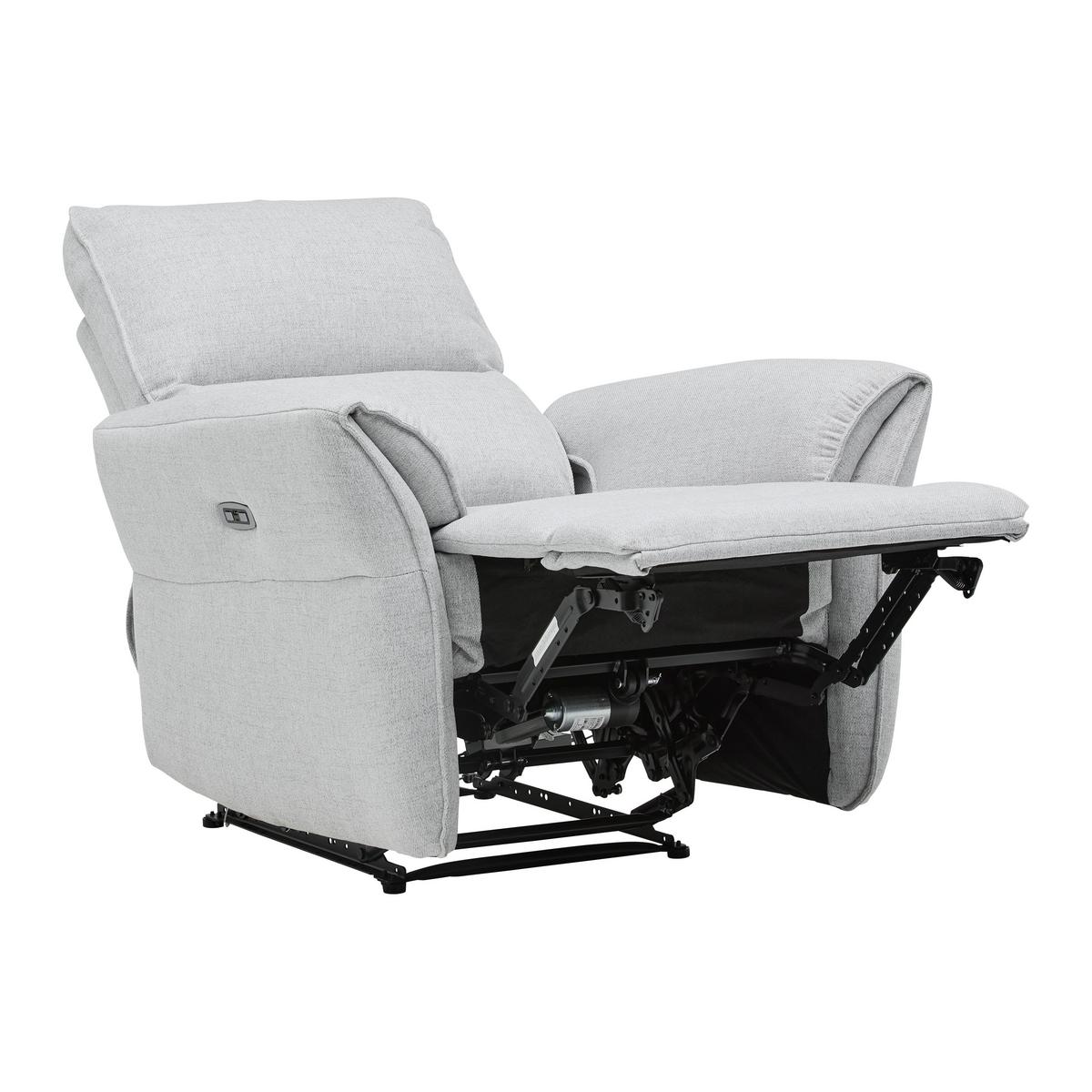 Relaxsessel Jenson Hellgrau - Hellgrau/Schwarz, Modern, Holz/Kunststoff (86/103/92cm) - Mömax