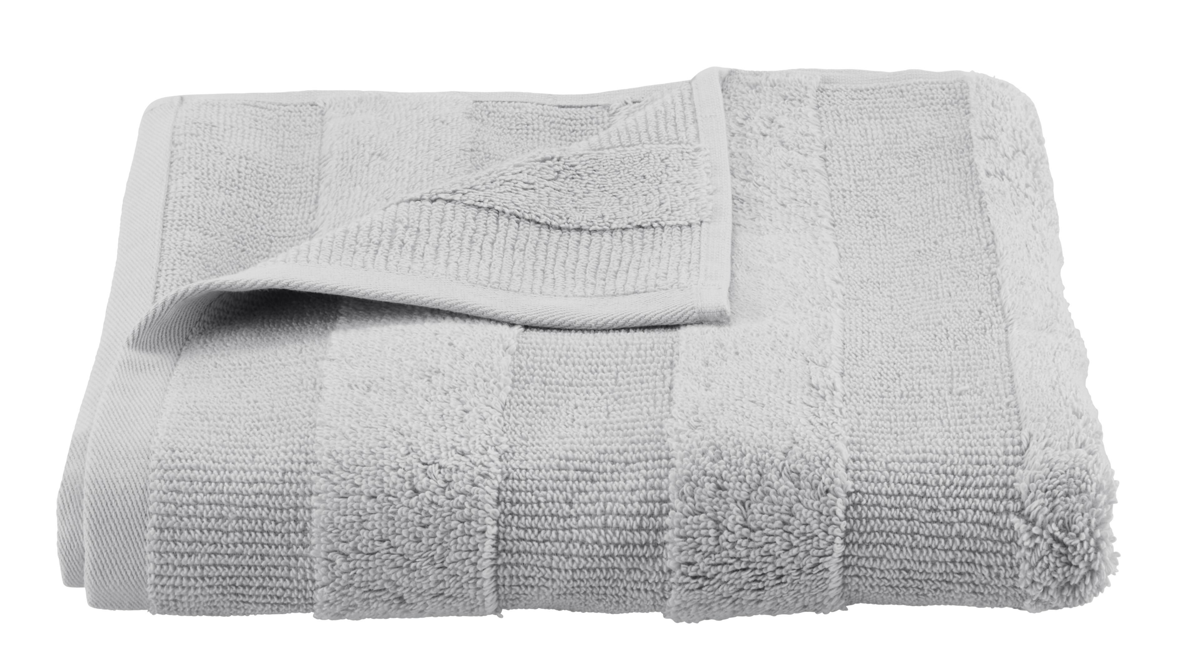 Handtuch Chris in Silberfarben ca. 50x100cm - Silberfarben, Textil (50/100cm) - Premium Living