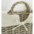 Coș De Rufe Tip Lighean Larry - culoare natur/gri, Romantik / Landhaus, lemn/textil (38/40/26cm) - Modern Living Coș De Rufe Tip Lighean Larry - culoare natur/gri, Romantik / Landhaus, lemn/textil (38/40/26cm) - Modern Living