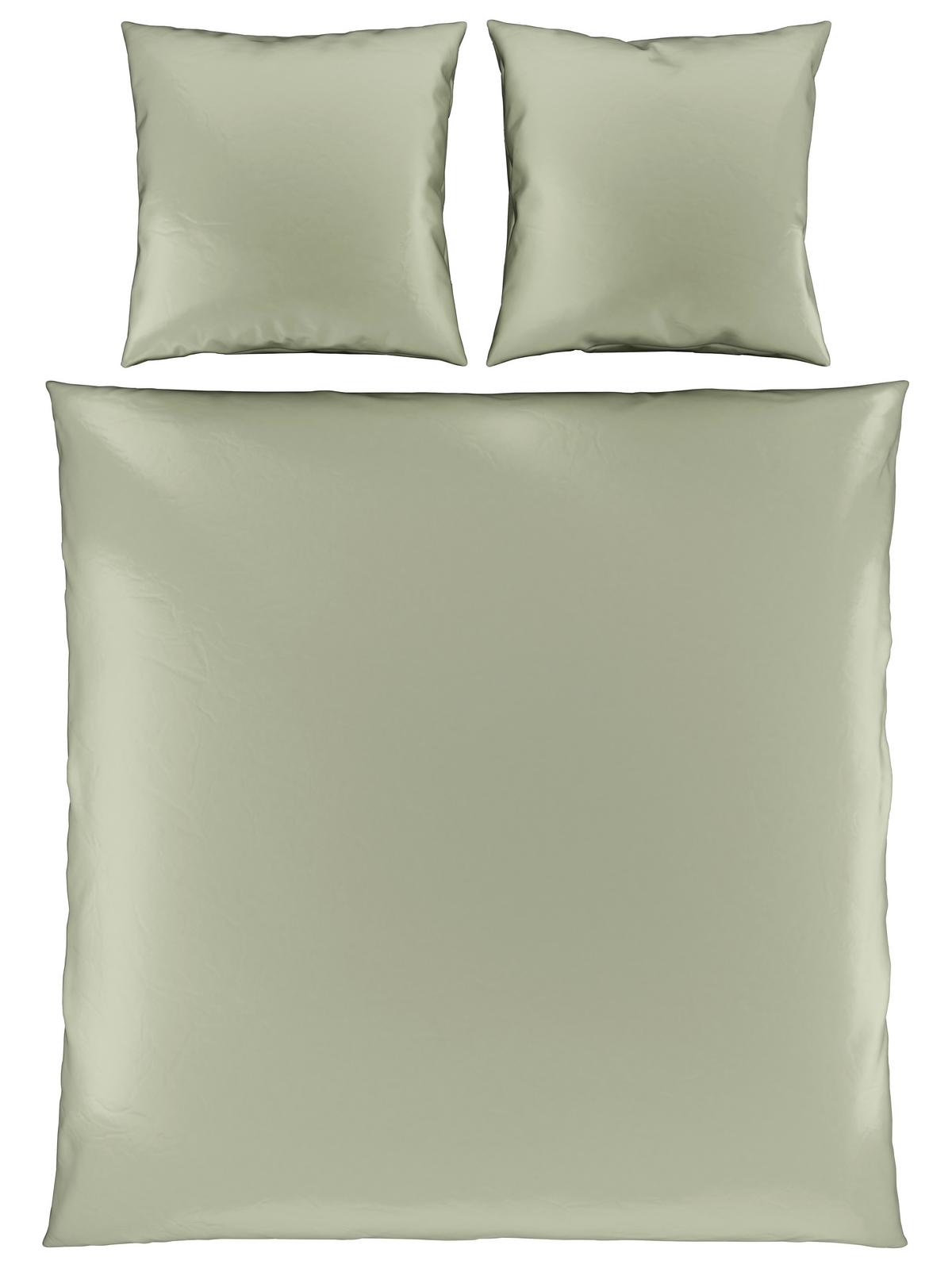 Bettwäsche Alex Uni XXL ca. 200x220cm - Hellgrün, MODERN, Textil (200/220cm) - Premium Living