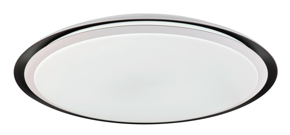 LED-Deckenleuchte Xaver max. 40 Watt - Opal/Schwarz, Kunststoff/Metall (56/8,5cm)