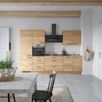 Küchenleerblock Structura High o. Geräte Eiche - Schieferfarben/Eichefarben, MODERN, Holzwerkstoff/Metall (300cm) - Nobilia