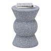 Beistelltisch Tondo Kunststein granitfarben - Graphitfarben, MODERN, Stein (34/45/34cm) - Premium Living