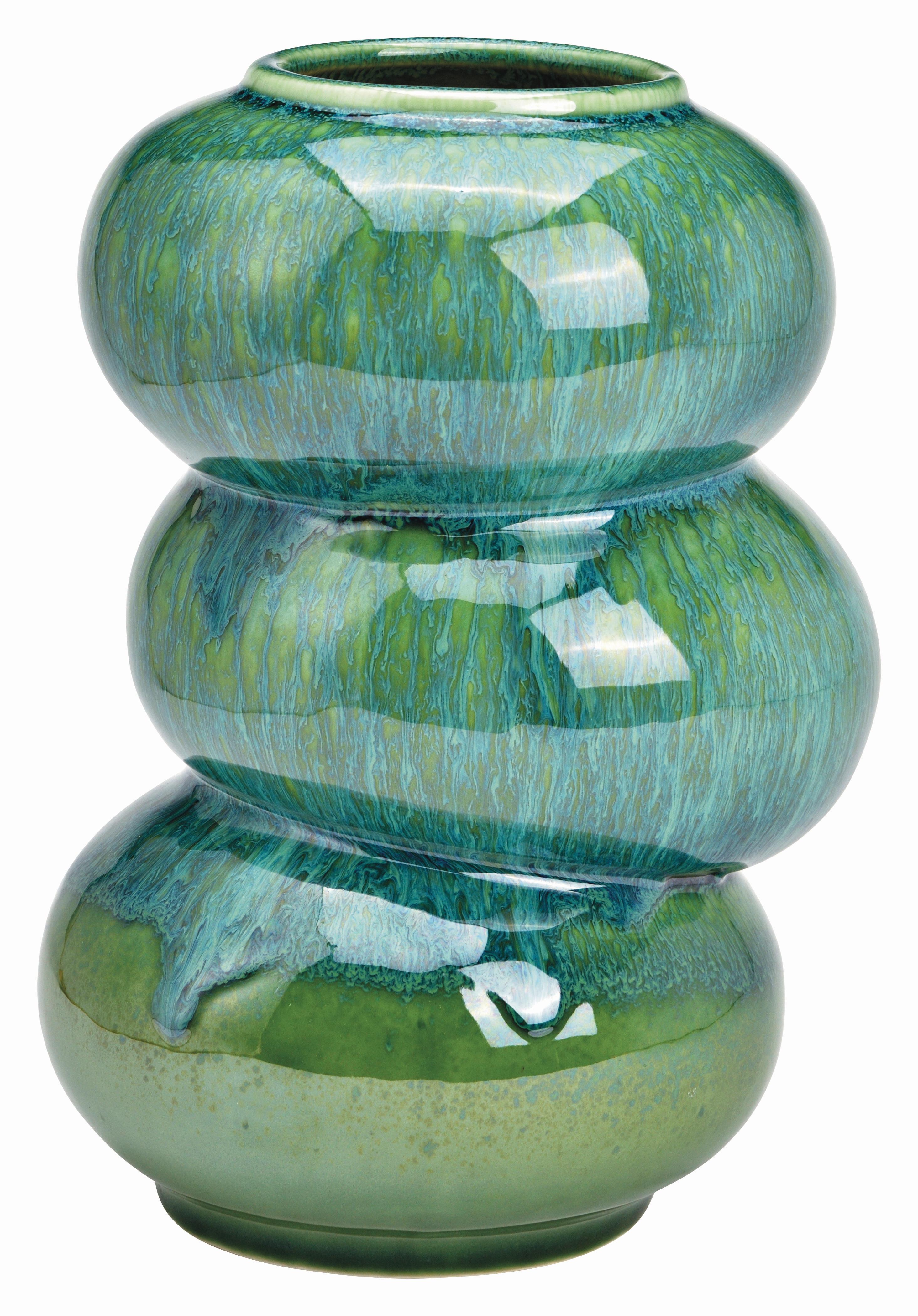 Vase aus Porzellan Grün - Grün, Basics, Keramik (16/25/16cm)