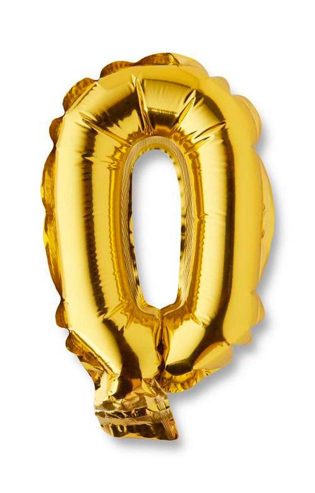 BALON NUMBERS - kolor srebrny/kolor złoty, tworzywo sztuczne (9/15cm) - Modern Living