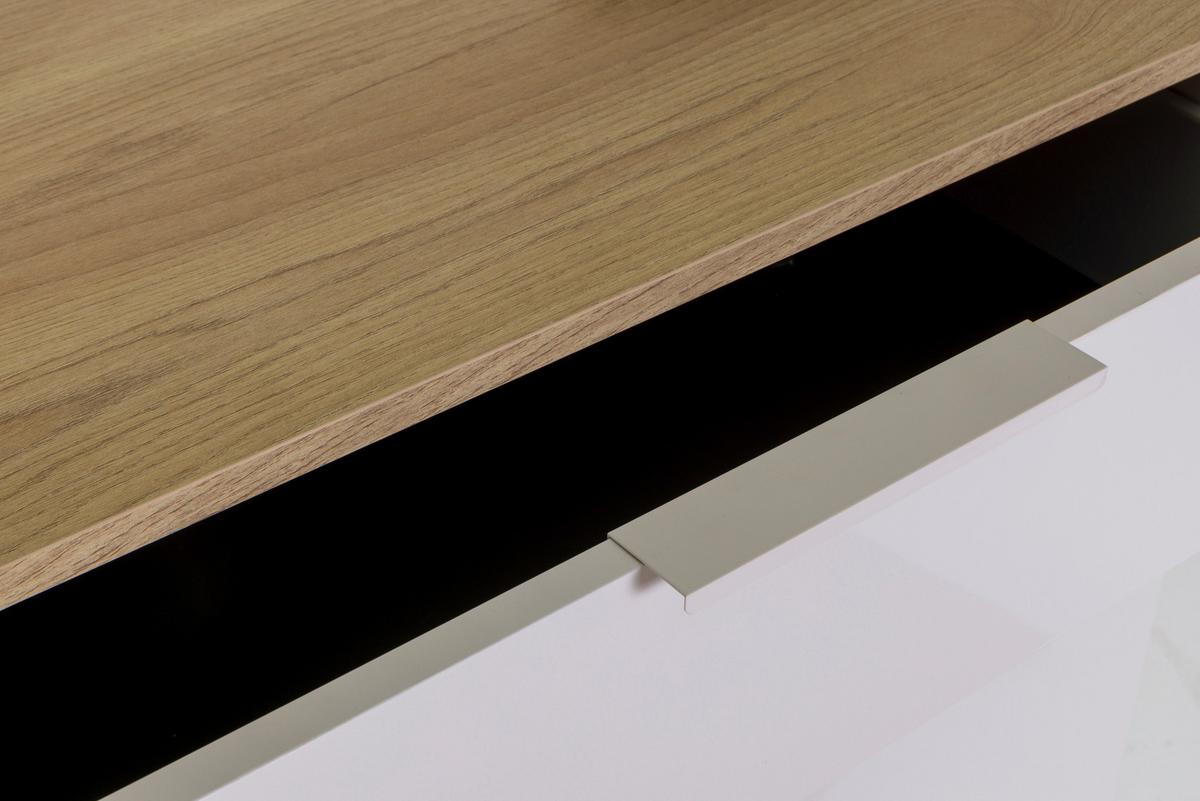 Kommode Macchiato Eiche-/Kaschmirfarben - Kaschmir/Eichefarben, MODERN, Holzwerkstoff/Metall (69/88,5/30cm) - Mömax