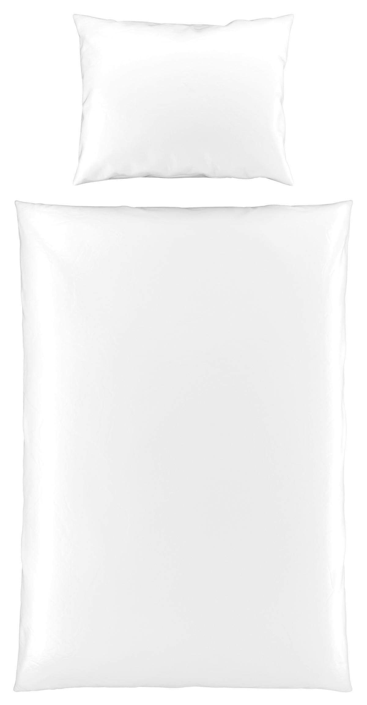 Bettwäsche Victoria XL Weiß ca. 140x220cm - Weiß, MODERN, Textil (140/220cm) - Mömax