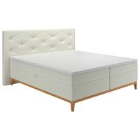 Boxspring Ágy Hout 180 - bézs, Modern, faalapú anyag/textil (180/200cm)
