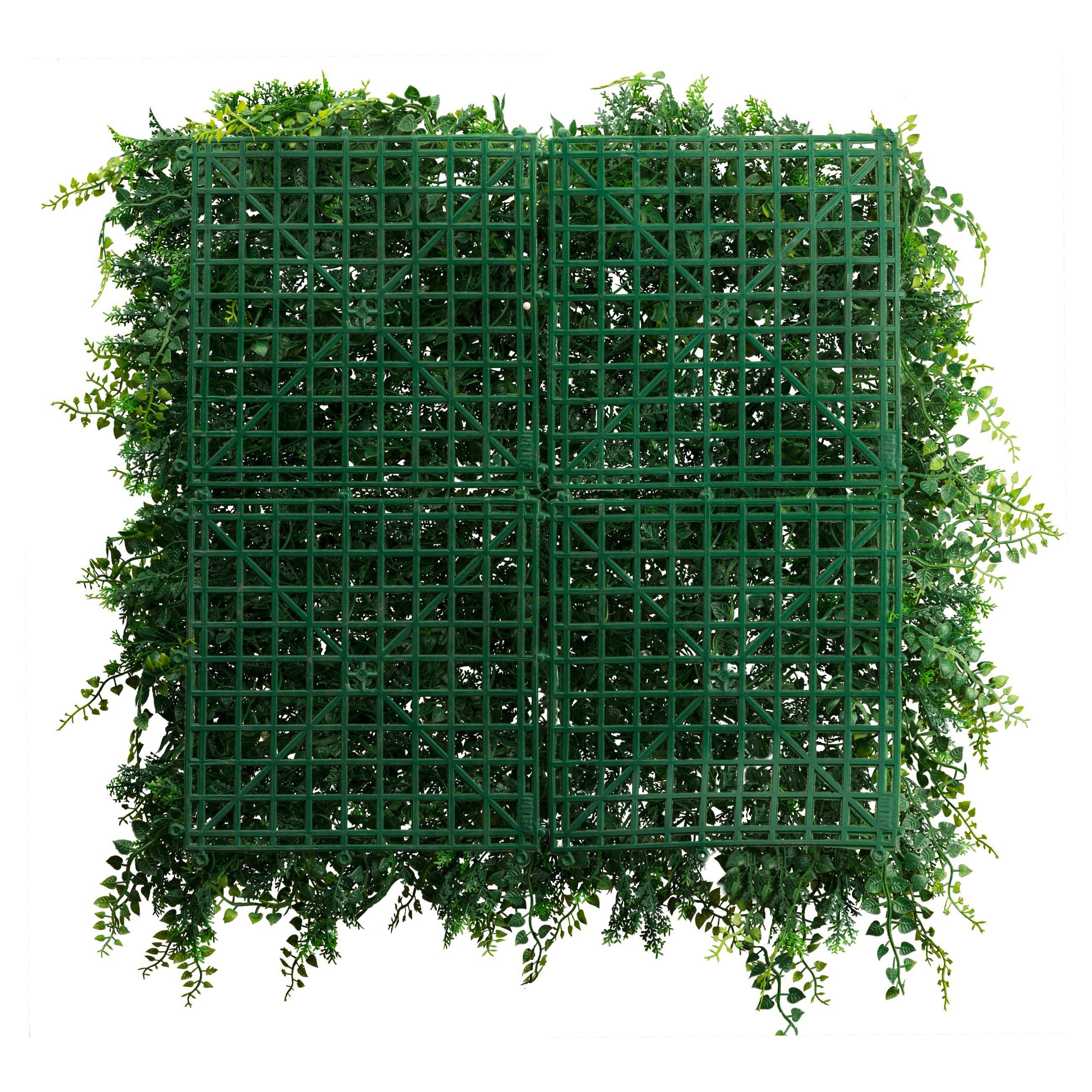 Kunstpflanze Farnmatte in Grün - Grün, LIFESTYLE, Kunststoff (50/50/7cm) - Modern Living