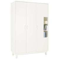 Kleiderschrank in Weiß - Weiß, MODERN, Holz (133/195/55cm) - Premium Living