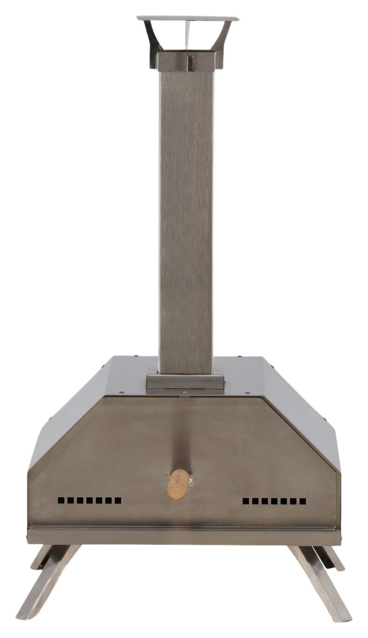 Pizzaofen Hamna ca. 76,4x68,1x40 cm Silber - Silberfarben, KONVENTIONELL, Metall (76,4/68,1/40cm) - Gardenson