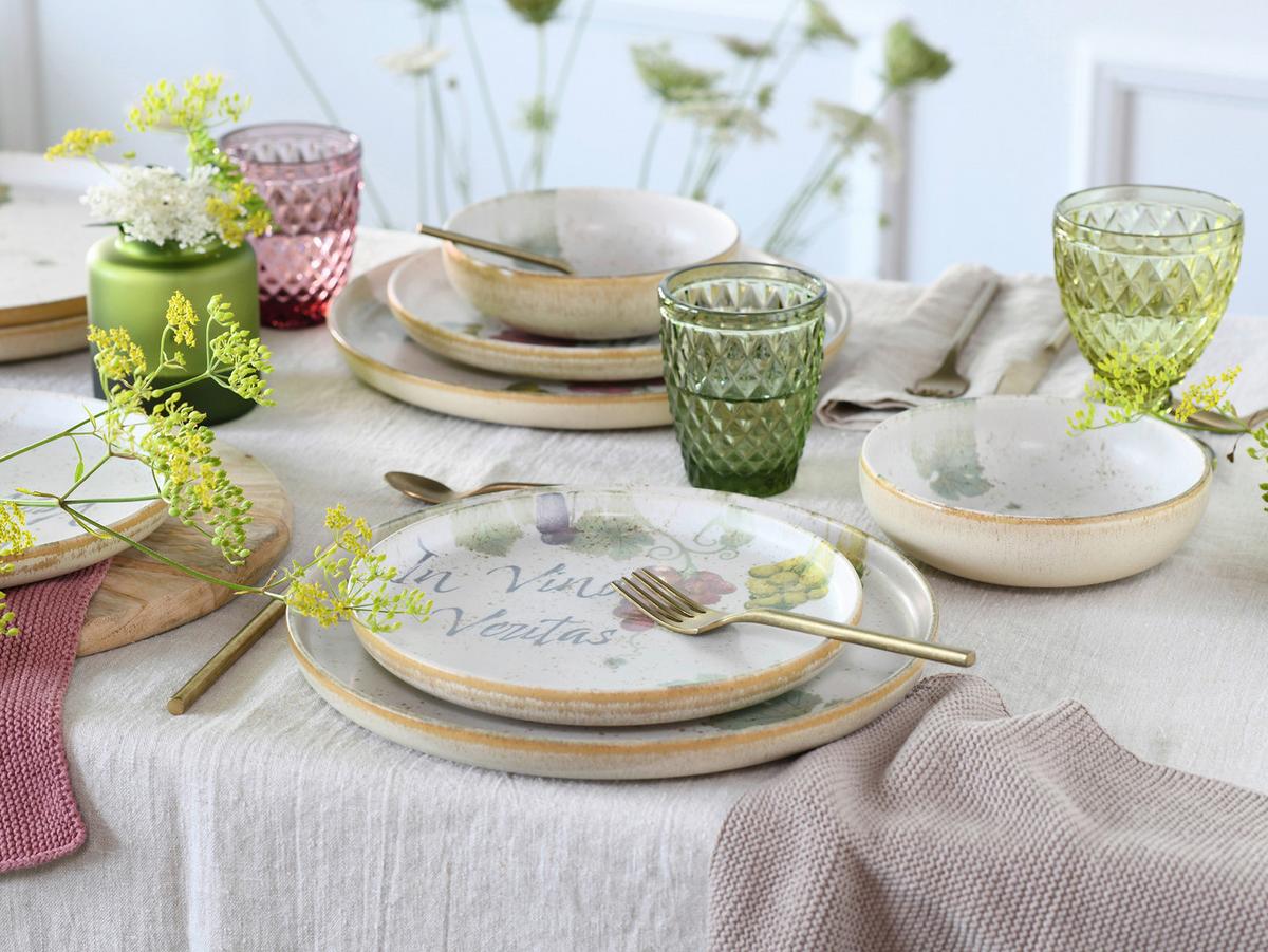 Jedilni Servis Uno In Vino, 12-Delni - večbarvno, Basics, keramika - Creatable