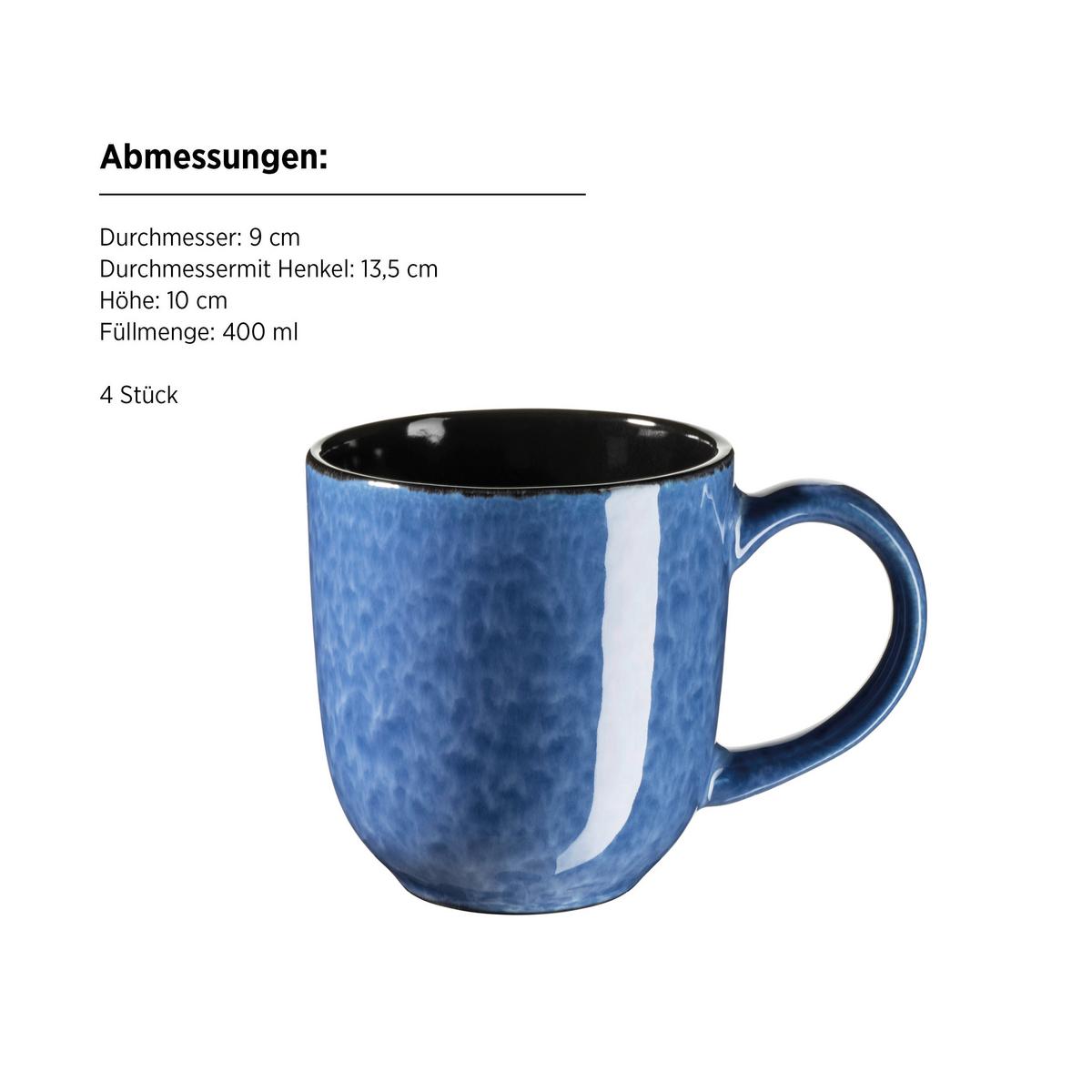 KOMBISERVICE FILIPPA - Blau, Trend, Keramik - Mäser