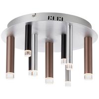 LAMPA SUFITOWA LED G93766/21 CEMBALO - czarny/kolor aluminiowy, Design, tworzywo sztuczne/metal (40/21,5cm) - Brilliant