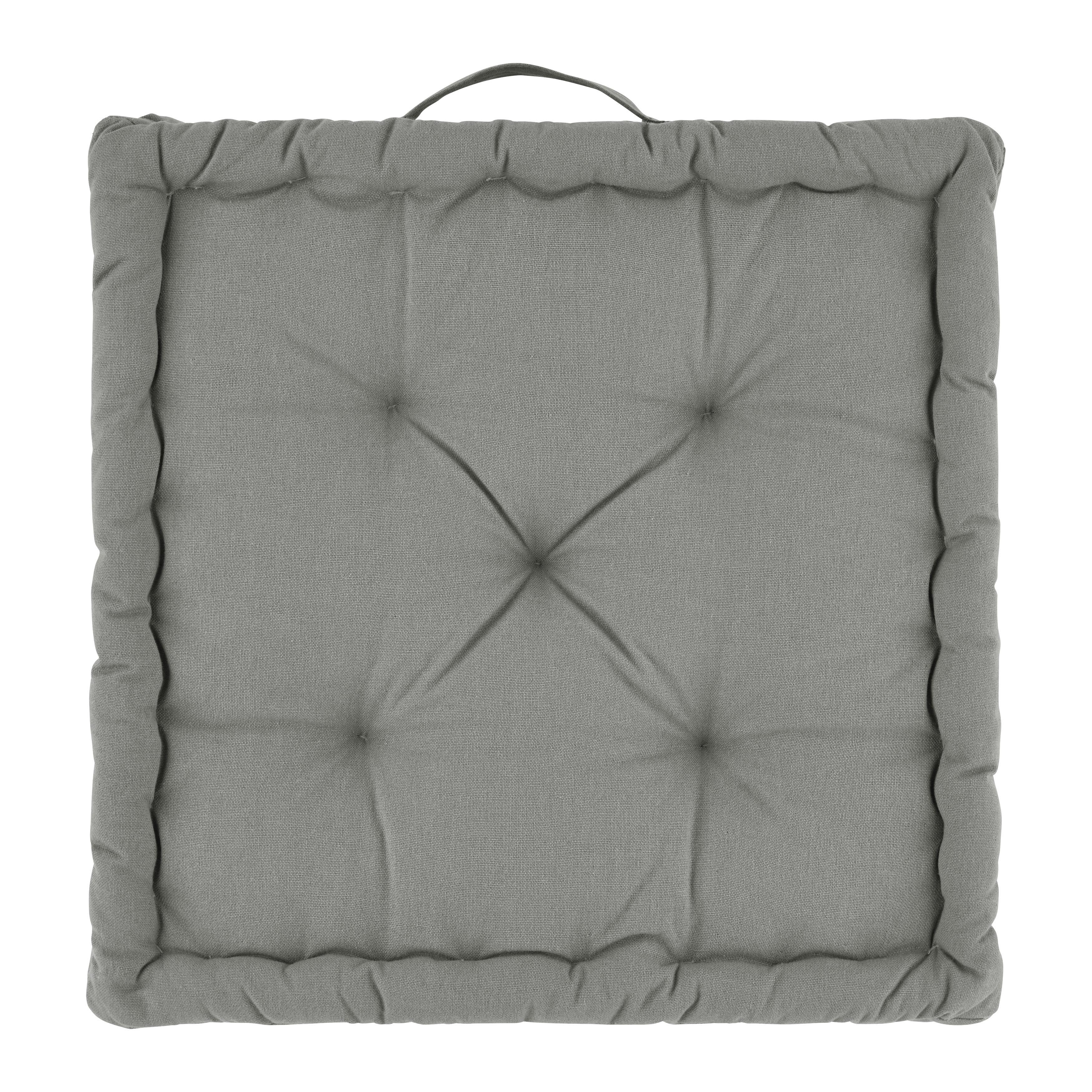 Pernă șezut înaltă Bo - gri, textil (40/40/6cm) - Mömax