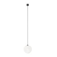 Pendelleuchte Luna Weiß/Schwarz max. 5 Watt - Weiss/Schwarz, Trend, Glas/Kunststoff (20/20cm) - MAYTONI