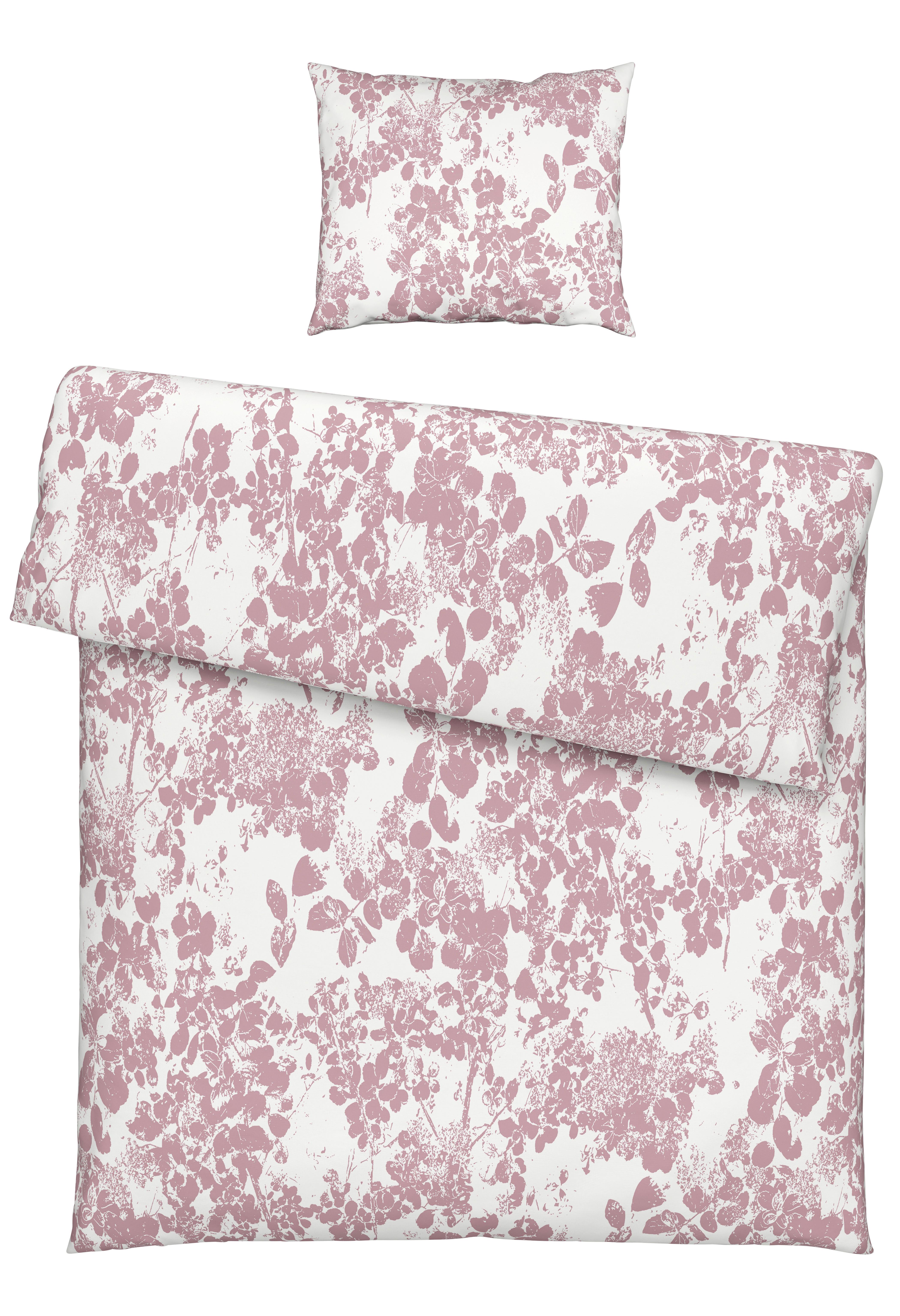 Bettwäscheset Skuggan - Rosa, Romantik / Landhaus, Textil (160/210cm) - Modern Living