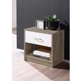 Éjjeliszekrény 1 Fehér Fiókkal Pepe - Szarvasgomba tölgy/Fehér, Faalapú anyag (39/41/28cm) - Mömax modern living Éjjeliszekrény 1 Fehér Fiókkal Pepe - Szarvasgomba tölgy/Fehér, Faalapú anyag (39/41/28cm) - Mömax modern living