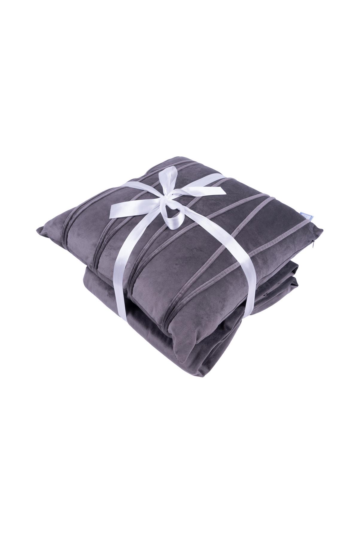 KUSCHELSET PAULINA 125 2ER-SET - Graphitfarben, Konventionell, Textil (130/170/1,7cm)