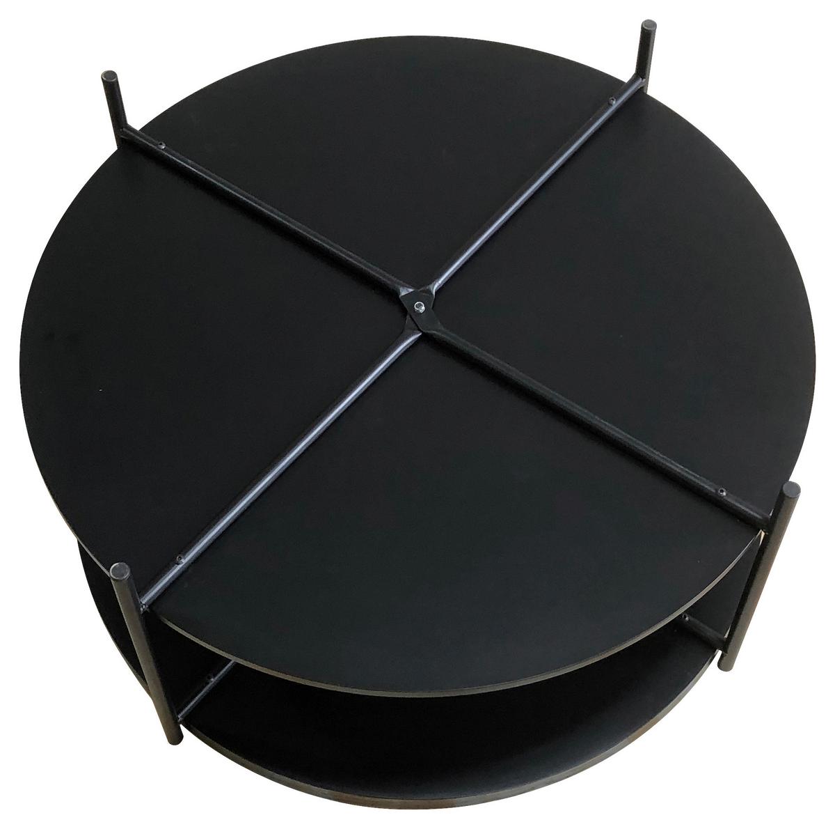 Stolić Troy - crna, Moderno, drvni materijal/metal (79/39cm) - Modern Living