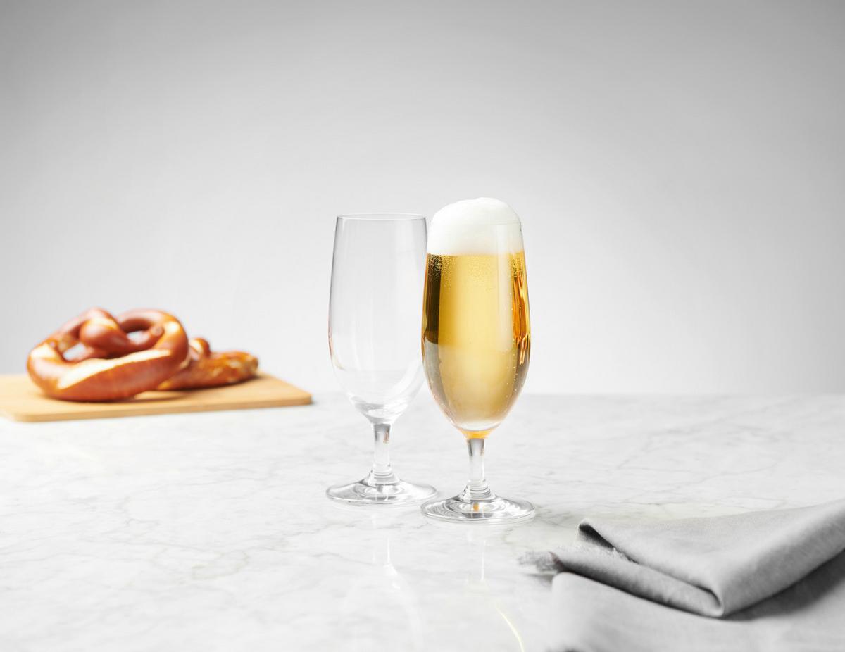 SZKLANKA DO PIWA 118842 - przejrzysty, Basics, szkło (380ml) - Novel