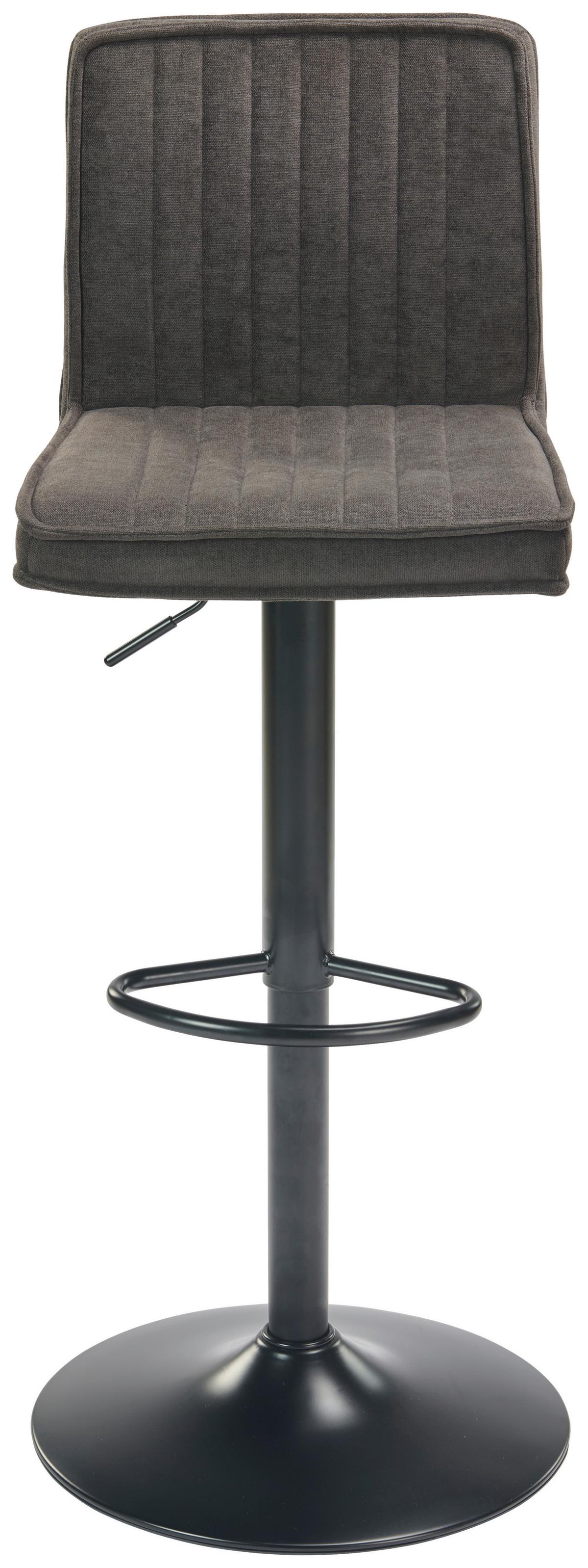 Barski Stol Ben, Siva - črna, Moderno, kovina/tekstil (40/94-114cm) - Mömax