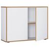 Arhivska Omara Salia B100, Bela, Barva Hrasta - bela/medeni hrast, Design, leseni material (100/74/33cm) - MID.YOU