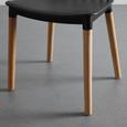 STUHL in schwarz 'Celine' - Buchefarben/Schwarz, MODERN, Holz/Kunststoff (44/84/50cm) - Bessagi Home STUHL in schwarz 'Celine' - Buchefarben/Schwarz, MODERN, Holz/Kunststoff (44/84/50cm) - Bessagi Home