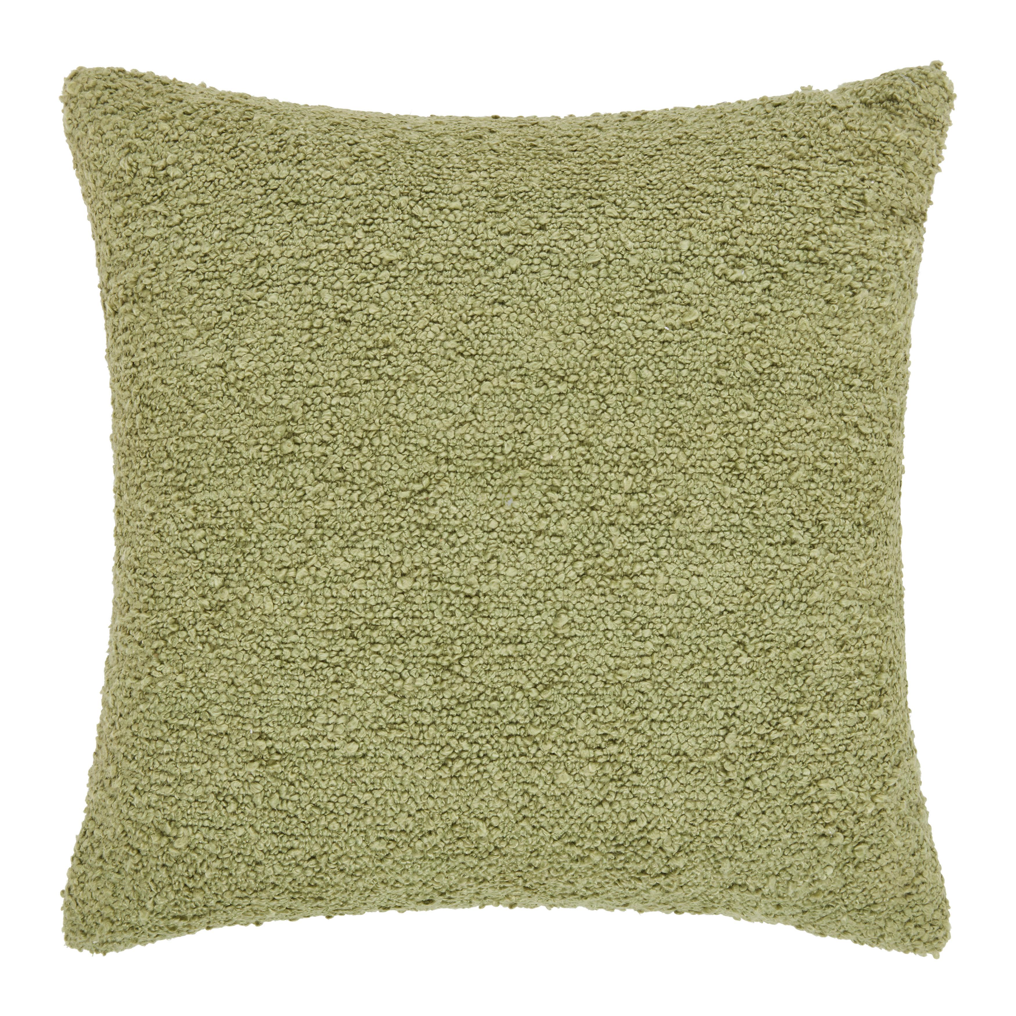 Zierkissen Boucle Grün ca. 45x45cm - Grün, MODERN, Textil (45/45cm) - Modern Living