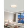 LED-TAKLAMPA ALABAST - vit/Alabasterfarben, Design, metall/plast (29/8,8cm) - Mömax