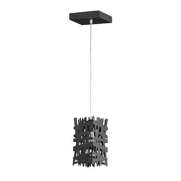 Hängeleuchte Foresta Schwarz max. 22 Watt - Schwarz, Design, Metall (14/100cm)