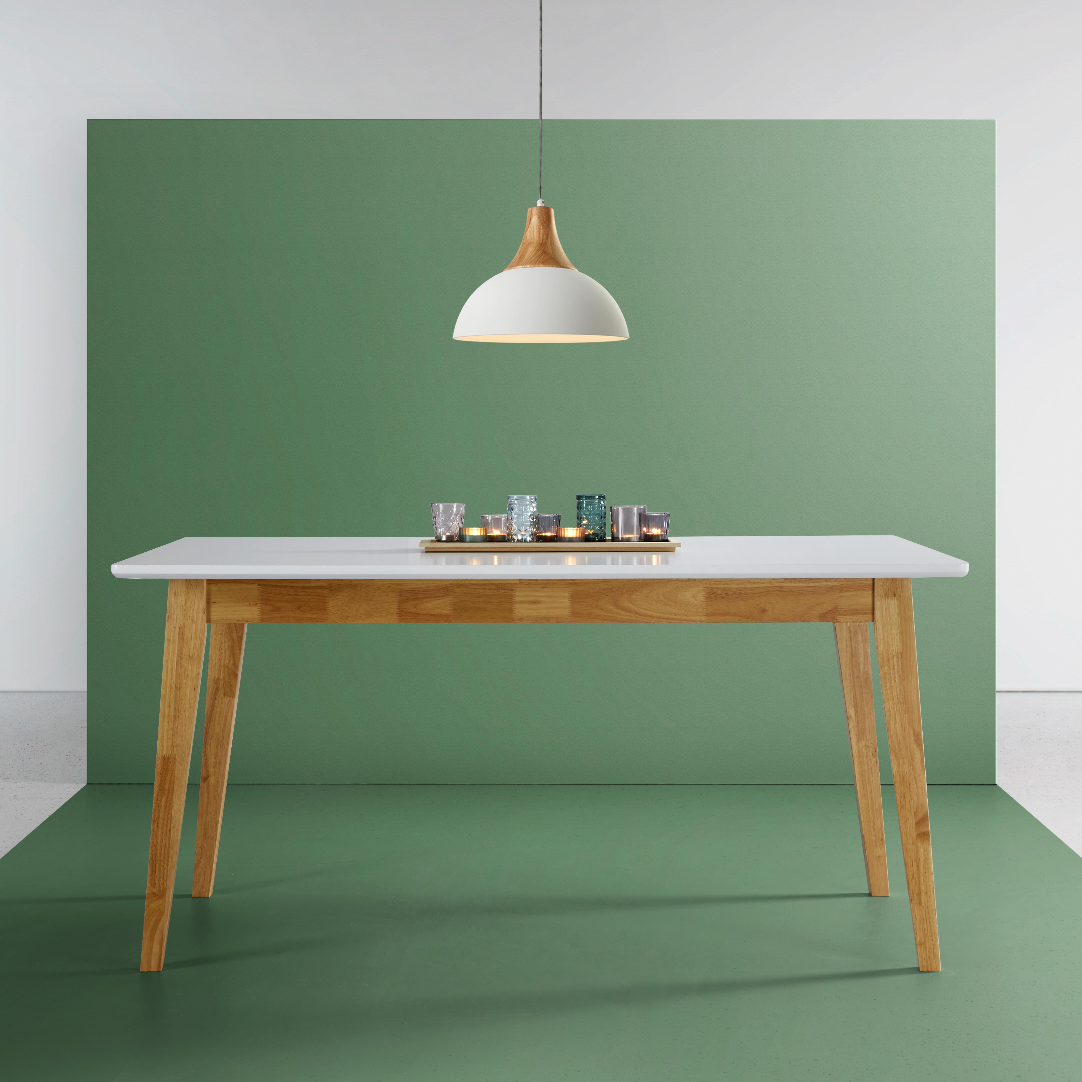 Tisch Harry ca.150x90cm - Weiß, MODERN, Holz (150/75/90cm) - Bessagi Home