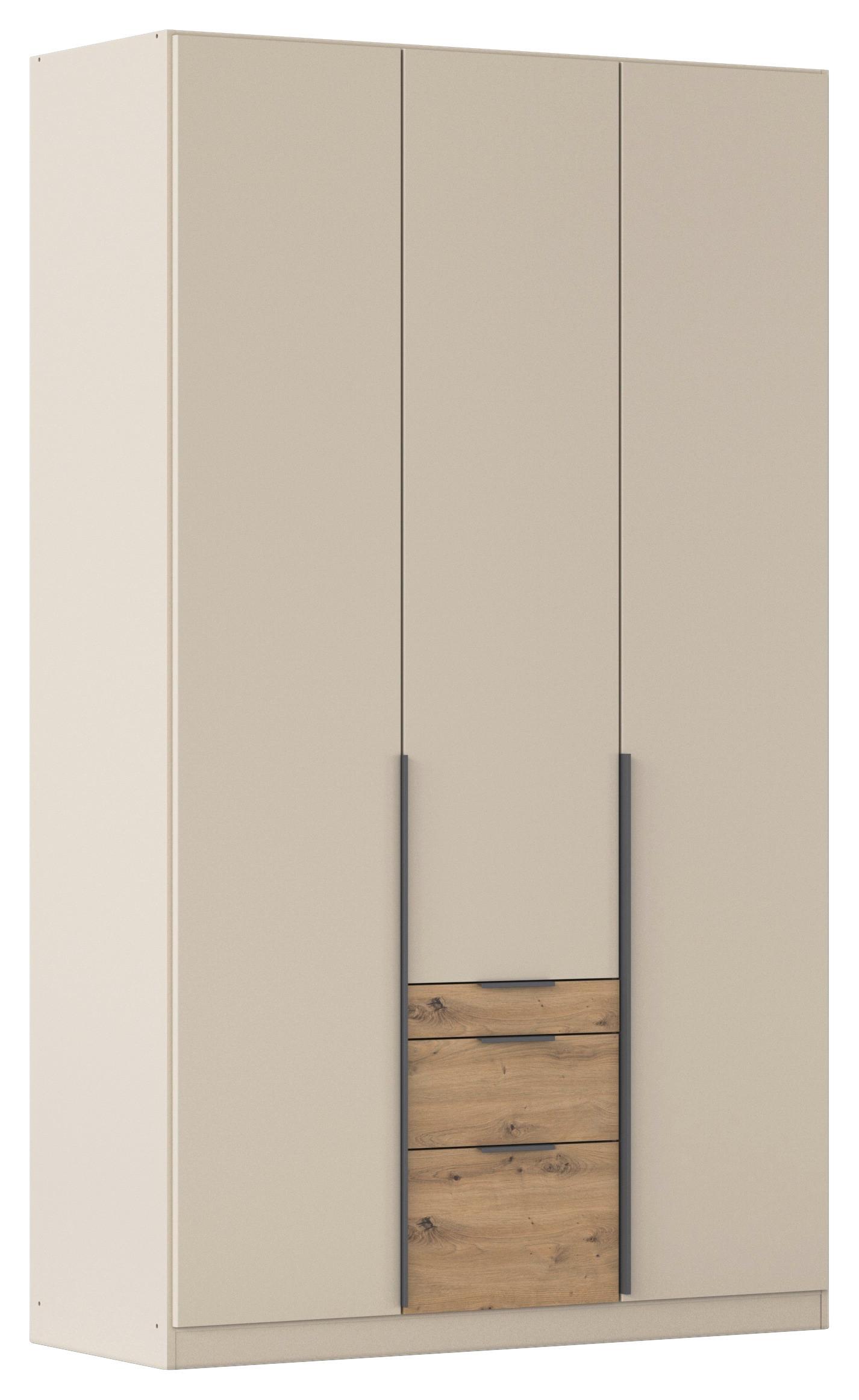 DULAP USI ROTATIVE ALABAMA - culoare lemn stejar/stejar Artisan, Trend, material pe bază de lemn (136/229/54cm) - Modern Living