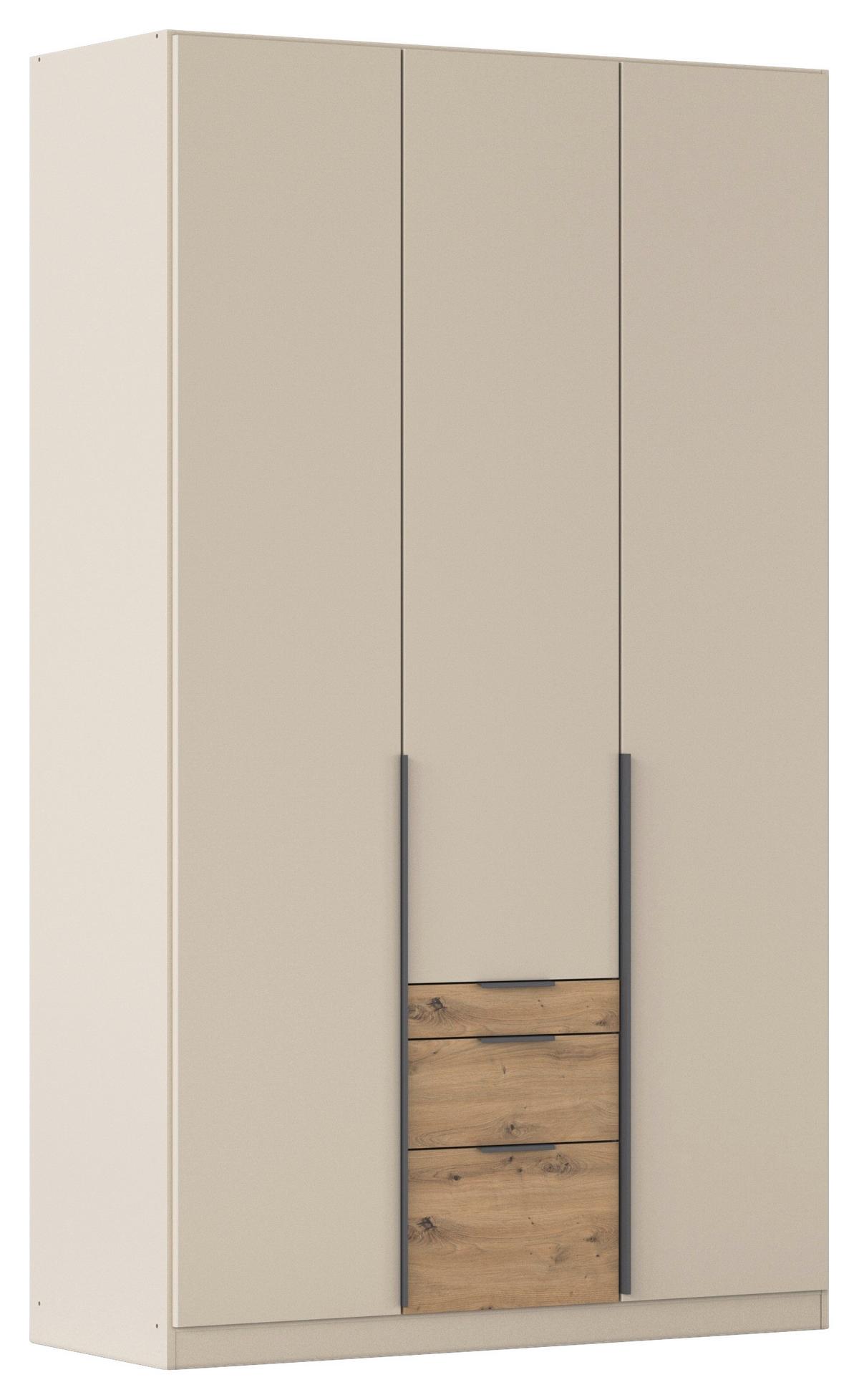 DULAP USI ROTATIVE ALABAMA - culoare lemn stejar/stejar Artisan, Trend, material pe bază de lemn (136/229/54cm) - Modern Living
