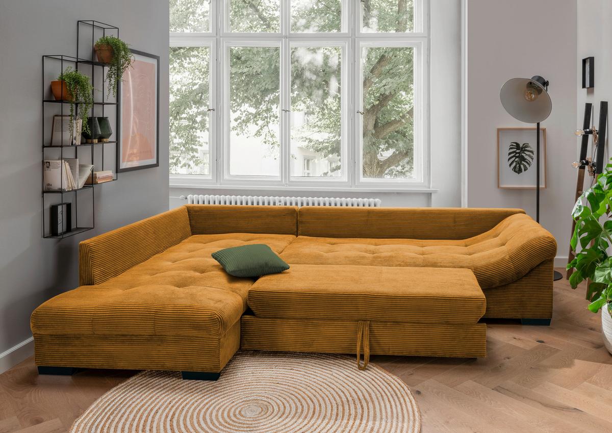 Coltar ALVITO - verde închis/coniac, Design, textil (202/298cm) - MID.YOU