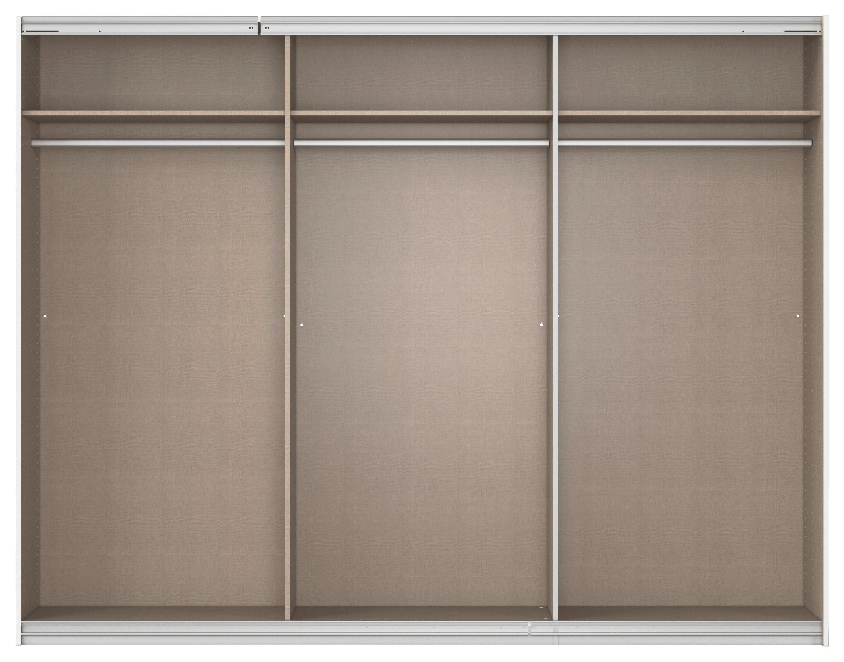 Ormar S Kliznim Vratima Feldkirch - siva visoki sjaj/tamno siva, Moderno, staklo/drvni materijal (271/210/62cm) - Modern Living