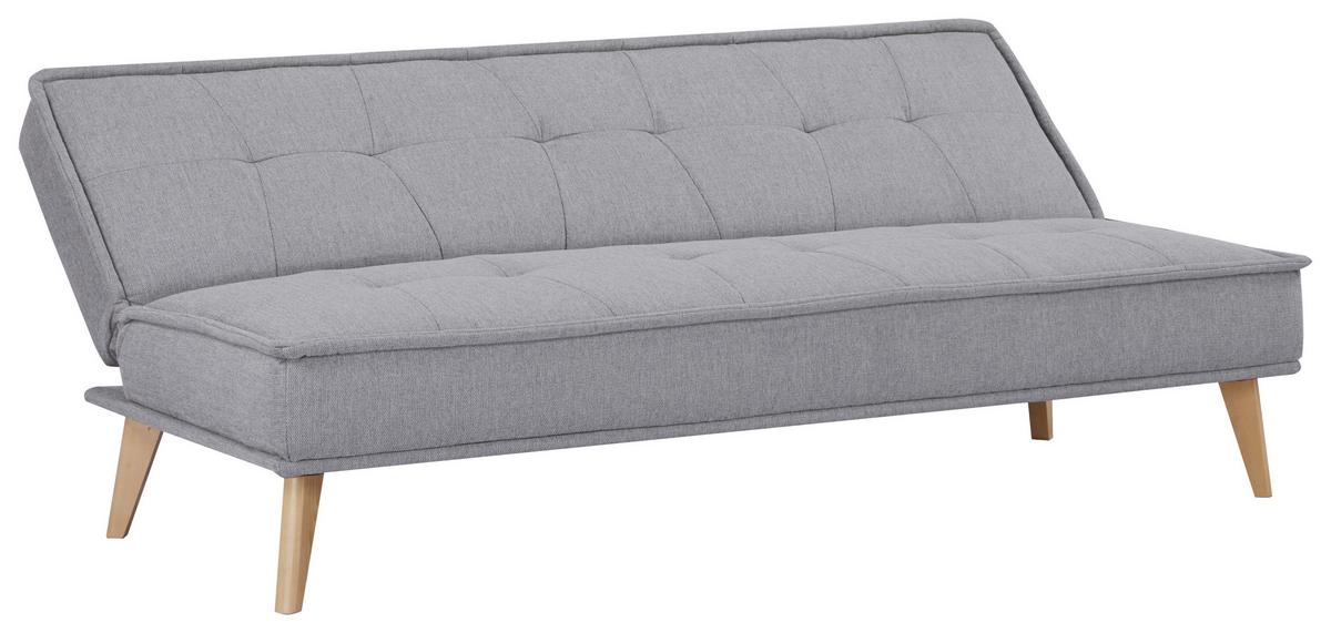 Canapea extensibila JOY - gri deschis, Konventionell, lemn/textil (188/82/87cm) - Ondega