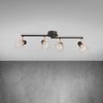 Deckenleuchte Jessy - Schwarz/Kupferfarben, MODERN, Metall (75/9/15cm) - MODERN LIVING