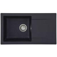 Pomivalno Korito Denver, 78x43,5cm - črna, Trend, kamen/umetna masa (78/17/43,5cm) - Respekta