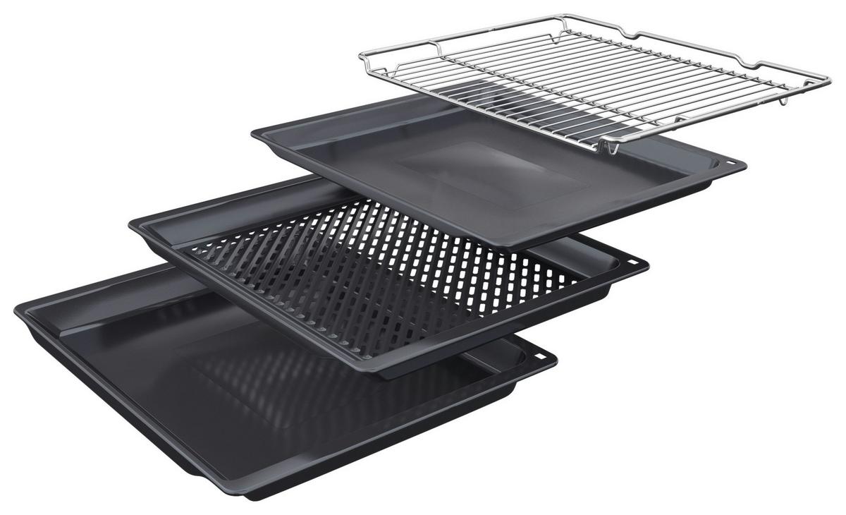 Einbaubackofen HBG974LB1 - Schwarz, MODERN, Glas/Metall (59,4/59,4/54,8cm) - Bosch