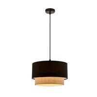 Viseća Svjetiljka Sferia - bež/crna, Konvencionalno, metal/tekstil (25/25/115cm)