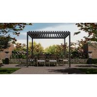 Pavillon Basic Anthrazit B/H ca. 360x240-250 cm - Anthrazit, Basics, Metall (360/240/300cm) - Gardenson