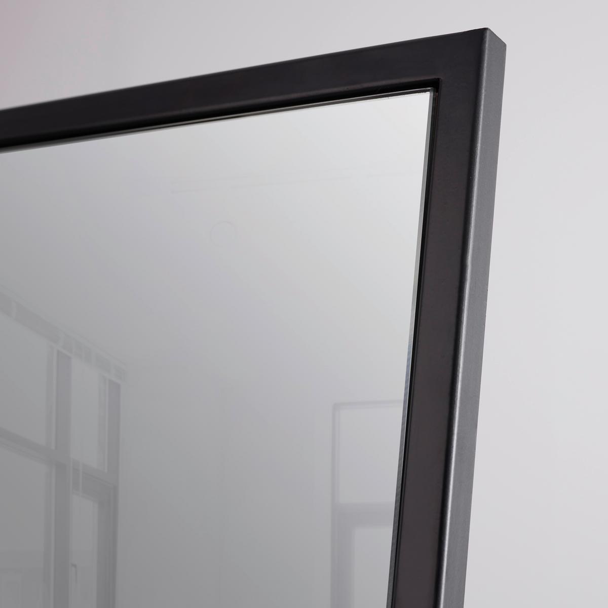 Spiegel Milana Schwarz ca.  46x171x41 cm - Schwarz, MODERN, Glas/Metall (46/171/41cm) - Bessagi Home