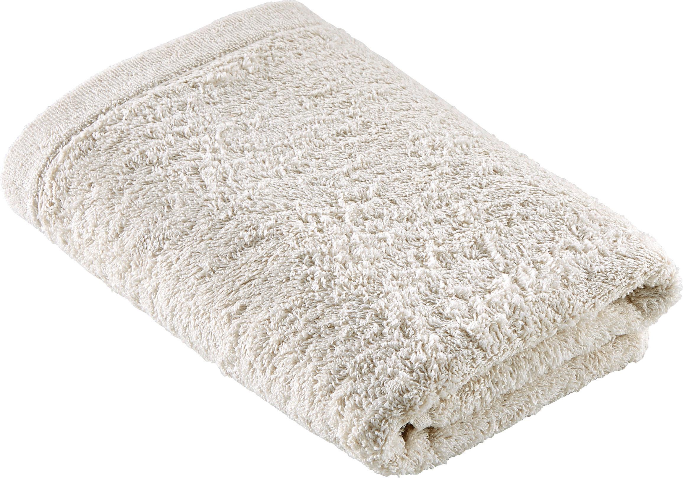 RĘCZNIK LIFESTYLE UNI - kolor naturalny, Basics, tkanina (50/100cm) - Cawoe