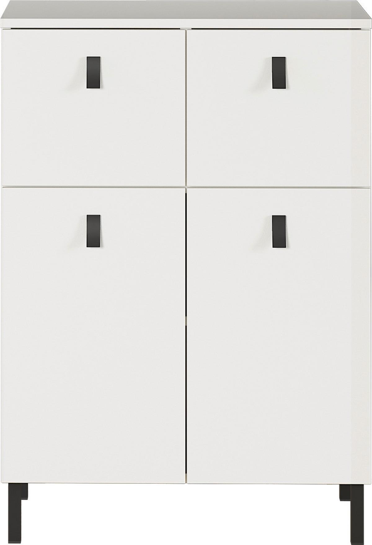 SZAFKA DOLNA GW-TULSA - czarny/biały, Konventionell, materiał drewnopochodny/metal (60/86/35cm) - Germania