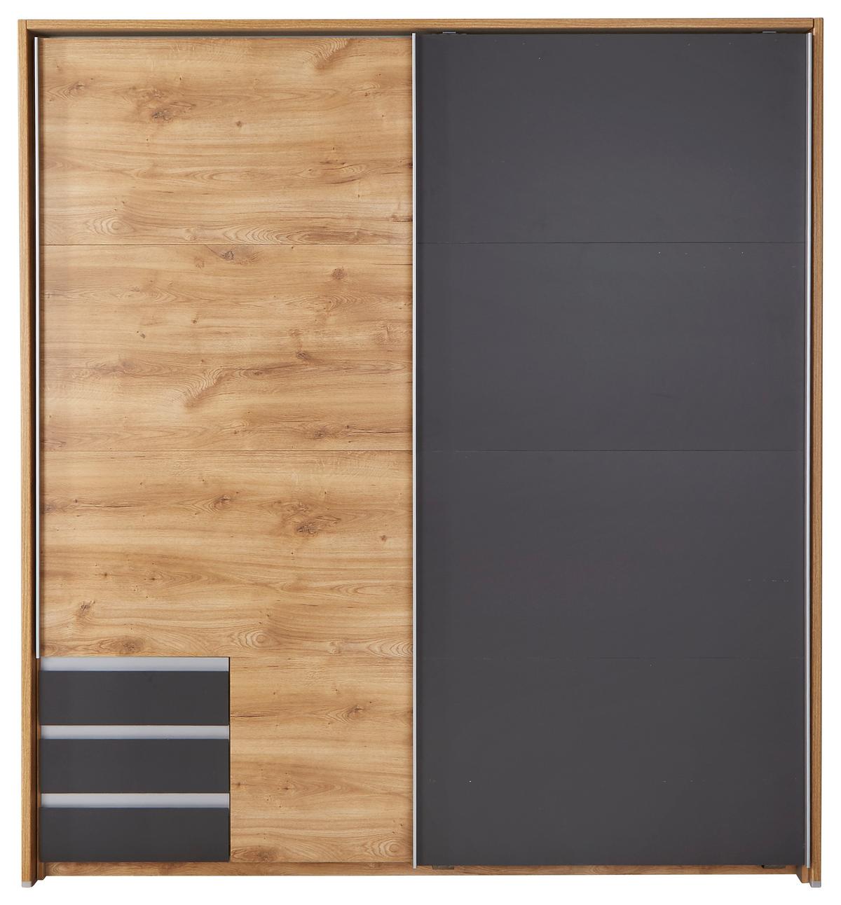 RAMA PENTRU DULAP EMDEN - culoare lemn stejar, Modern, material pe bază de lemn (185/202/12cm)
