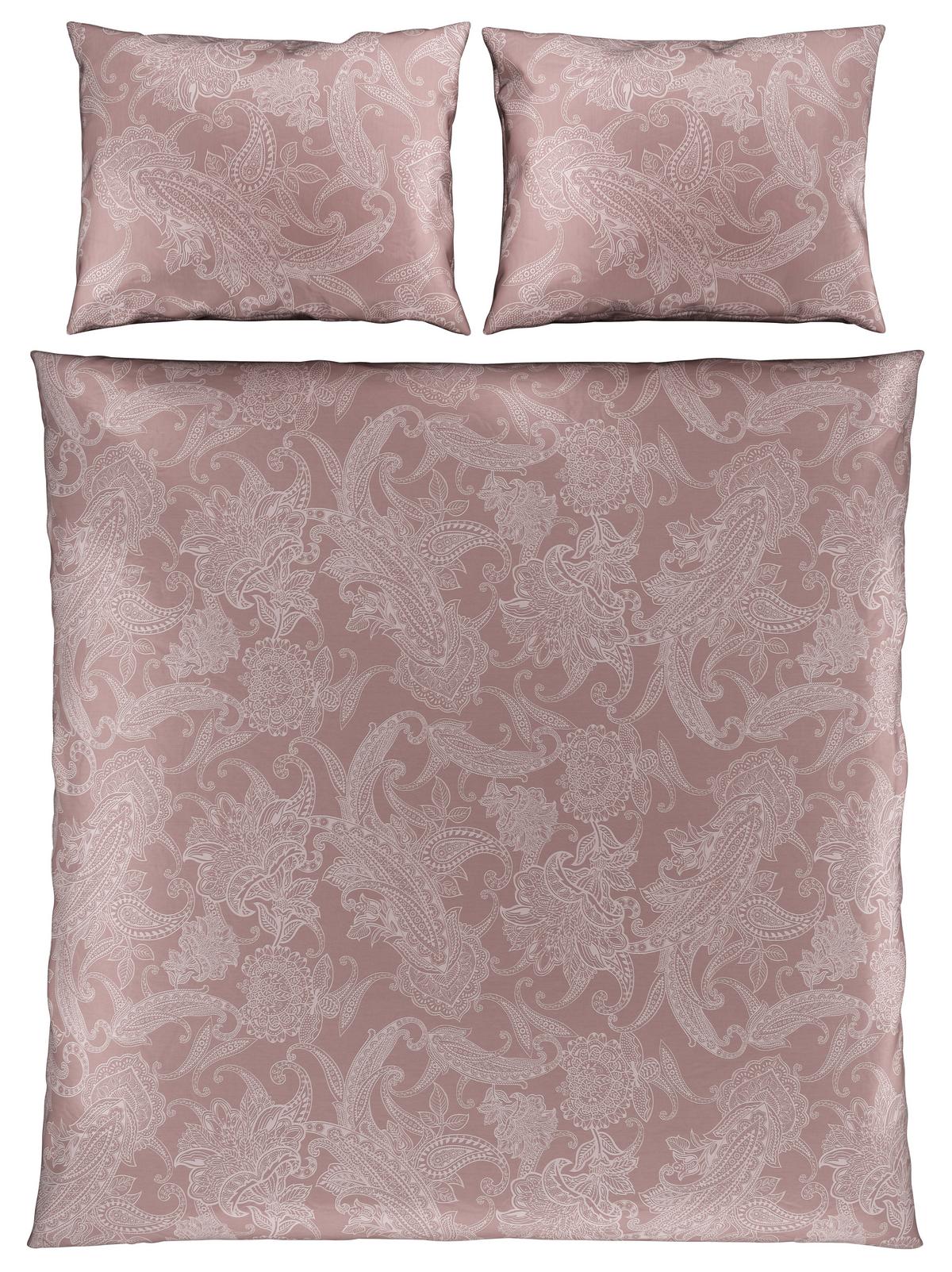 Bettwäsche Amal XXL Mauve ca. 200x220cm - Mauve, ROMANTIK / LANDHAUS, Textil (200/220cm) - Modern Living