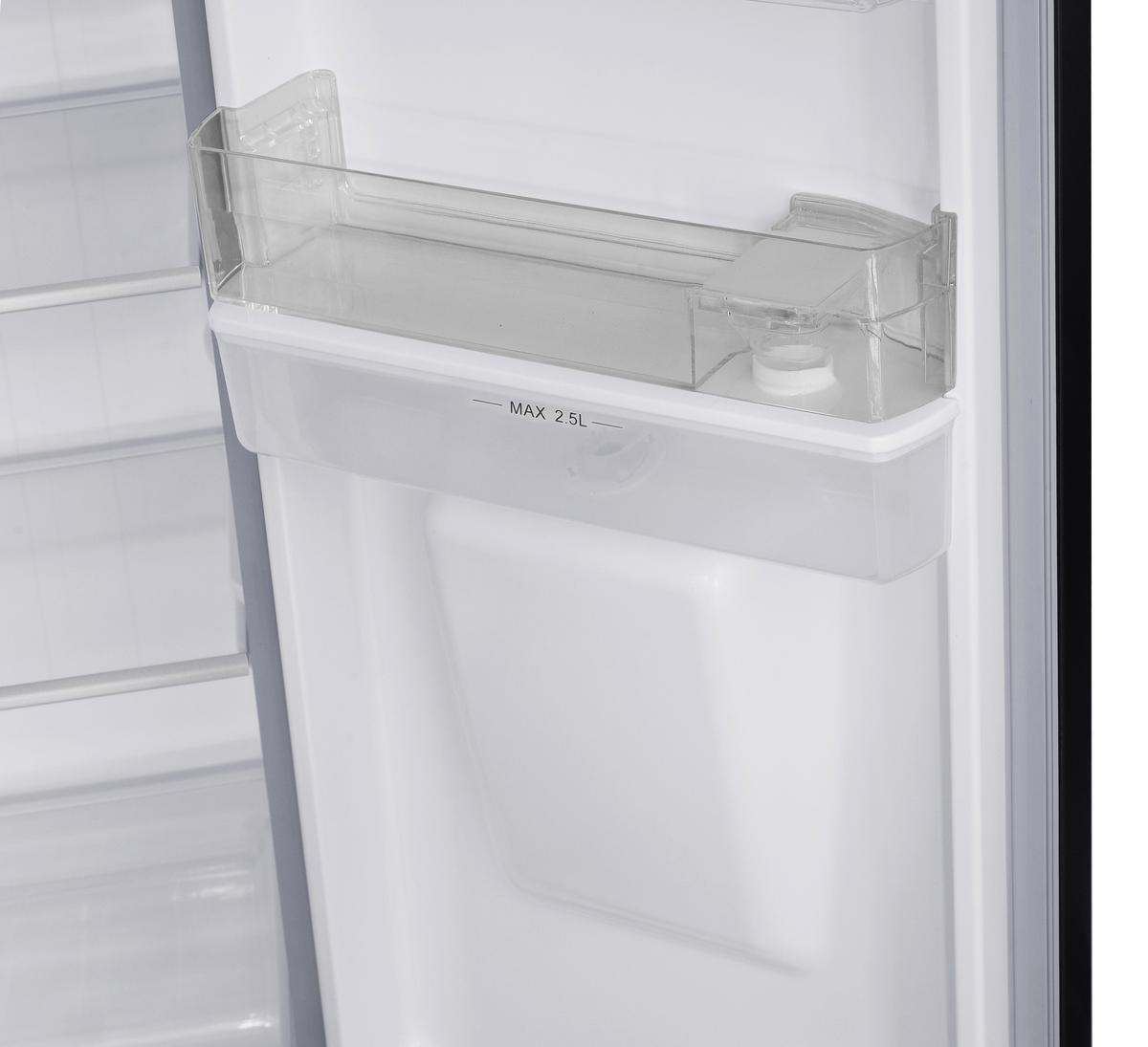 Side-by-Side AC178IXWS-16 Edelstahlfarben - Edelstahlfarben, Trend, Glas/Kunststoff (91/177/59cm) - Respekta