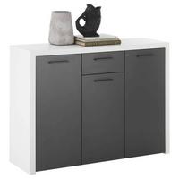 Sideboard Modica in Anthrazit/Weiß - Anthrazit/Weiß, MODERN, Holzwerkstoff/Kunststoff (119/88/38cm) - Mömax