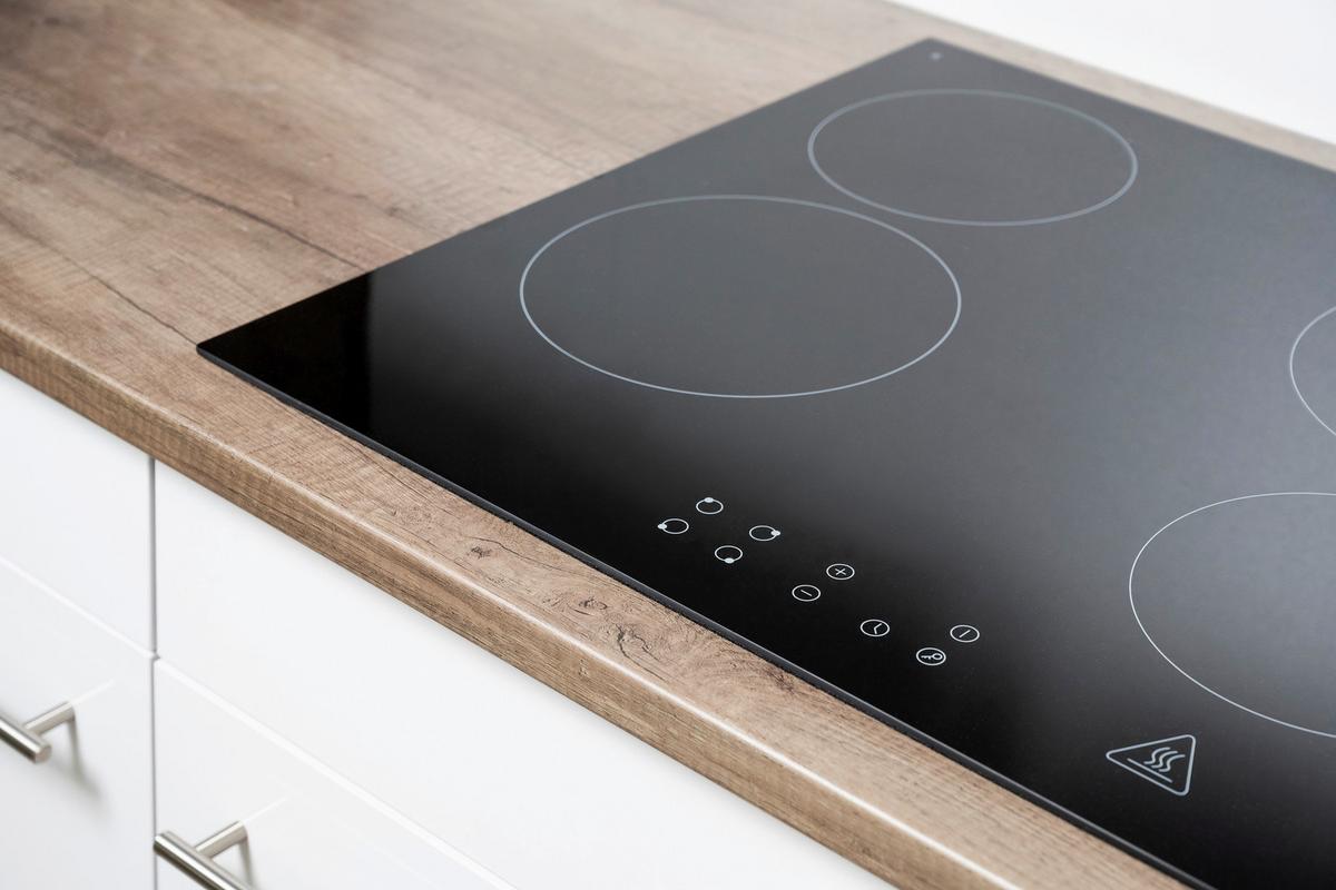 Küchenblock mit Geräten ca. 370 cm Weiß/Eichenfarbe - Eichefarben/Weiß, MODERN, Holzwerkstoff (370cm) - Respekta